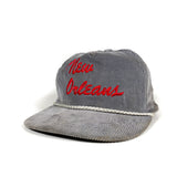 Vintage 80's New Orleans Script Corduroy Hat