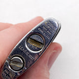 Vintage 60s Mid-Century Ronson Princess Black Silver Pocket Lighter