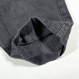 Vintage 90's Lee Black Denim Hemmed Long Shorts