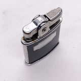 Vintage 60s Mid-Century Ronson Princess Black Silver Pocket Lighter