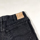 Vintage 90's Lee Black Denim Hemmed Long Shorts