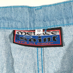 Vintage 90's Menace The Saint Light Wash Baggy Denim Shorts