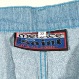 Vintage 90's Menace The Saint Light Wash Baggy Denim Shorts