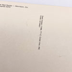 Vintage 1989 Grateful Dead Red Rocks Concert Postcard