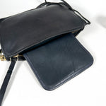 Vintage 80's Coach Basic Bag 5839 Black Leather Purse