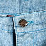 Vintage 90's Menace The Saint Light Wash Baggy Denim Shorts