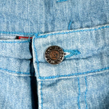 Vintage 90's Menace The Saint Light Wash Baggy Denim Shorts