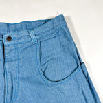 Vintage 90's Menace The Saint Light Wash Baggy Denim Shorts