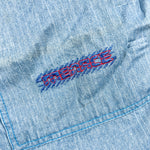 Vintage 90's Menace The Saint Light Wash Baggy Denim Shorts