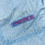 Vintage 90's Menace The Saint Light Wash Baggy Denim Shorts