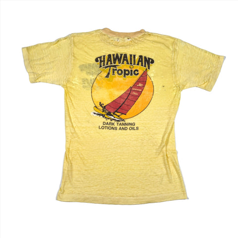 Vintage 70's Hawaiian Tropic Sunscreen Neuse Sport Shop NC T-Shirt