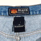 Vintage Y2K Route 66 Relaxed Fit Light Wash Denim Shorts