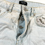 Vintage Y2K Light Wash BoohooMAN Button Fly Denim Shorts