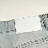 Vintage Y2K Light Wash BoohooMAN Button Fly Denim Shorts
