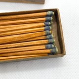 Vintage 50s Mid-Century Ohio Blue Tip Quality Wooden Matches Matchbox
