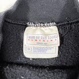 Vintage 90's Fruit of the Loom Raglan Cut Black Crewneck Sweatshirt