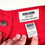 Vintage 90’s BOXX Bright Red Denim Long Shorts