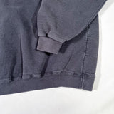 Vintage 90's Russell Athletic Black High Cotton Henley Sweatshirt