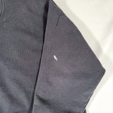 Vintage 90's Russell Athletic Black High Cotton Henley Sweatshirt