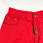 Vintage 90’s BOXX Bright Red Denim Long Shorts