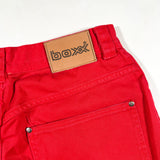 Vintage 90’s BOXX Bright Red Denim Long Shorts