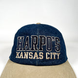 Vintage 90's Harpo's Kansas City Denim Hat