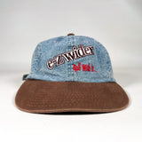 Vintage 90's E-Z Wider Denim Strapback “Roll With It” Hat