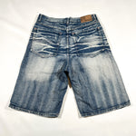Vintage Y2K Brooklyn Xpress Heavy Fade Denim Long Shorts
