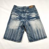 Vintage Y2K Brooklyn Xpress Heavy Fade Denim Long Shorts
