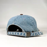 Vintage 90's E-Z Wider Denim Strapback “Roll With It” Hat