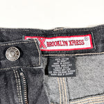 Vintage Y2K Brooklyn Xpress BX Black Denim Carpenter Shorts