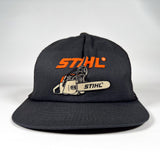 Vintage 80's STIHL Flocked Chainsaw Swingster Trucker Hat