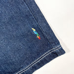 Vintage Y2K Coogi Embroidered Oni & Wing Raw Denim Shorts