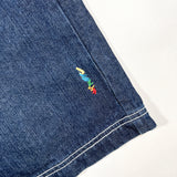 Vintage Y2K Coogi Embroidered Oni & Wing Raw Denim Shorts