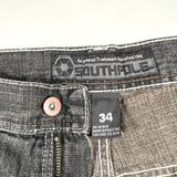 Vintage Y2K Southpole Black Wash Long Denim Shorts