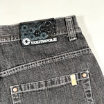 Vintage Y2K Southpole Black Wash Long Denim Shorts