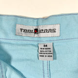 Vintage 90’s Tool Jeans Powder Blue Carpenter Shorts