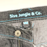 Vintage Y2K 5ive Jungle & Co. Graffiti Embroidered Baggy Denim Shorts