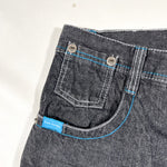 Vintage Y2K 5ive Jungle & Co. Graffiti Embroidered Baggy Denim Shorts