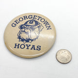 Vintage 80's Georgetown Hoyas Big Button