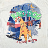 Vintage 80's American Bad Dog "I Love Cats" Graphic T-Shirt