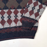Vintage 90's David Taylor Argyle Knit Sweater