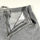 Vintage Y2K Karl Kani Gray Stitch Detail Baggy Denim Shorts
