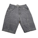 Vintage Y2K Karl Kani Gray Stitch Detail Baggy Denim Shorts