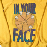 Vintage 80's “In Your Face” Basketball Crewneck Sweatshirt