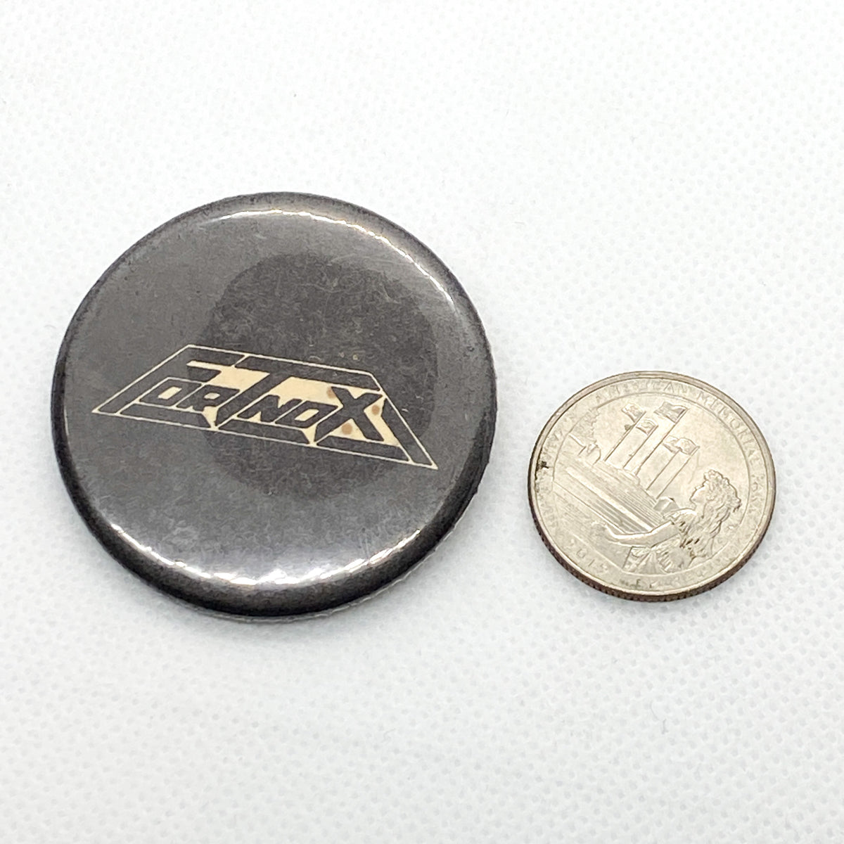 Vintage 80's Fortnox Heavy Metal Band Button Pin-Back Button ...