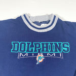 Vintage 90's Miami Dolphins Ringer Crewneck Sweatshirt