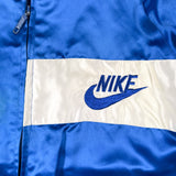 Vintage 80's Blue Satin Nike-Style Track Jacket