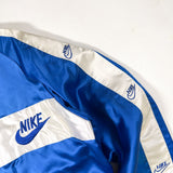 Vintage 80's Blue Satin Nike-Style Track Jacket