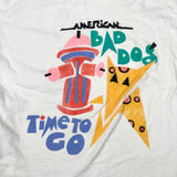 Vintage 80's American Bad Dog Time To Go Graphic T-Shirt